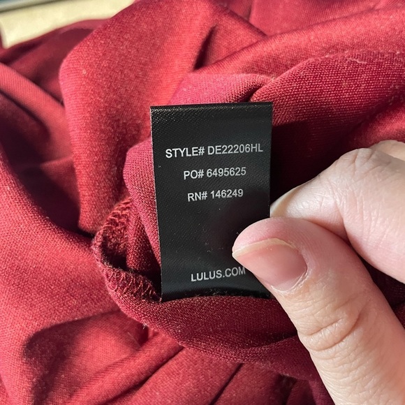 Lulus dress the power of wow formal maxi floor length gown small dark cherry red - Picture 7 of 8